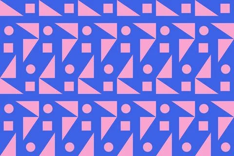 Triangle Shapes and Designs Pink Colors Geometric Pattern Geometric Background イラスト素材