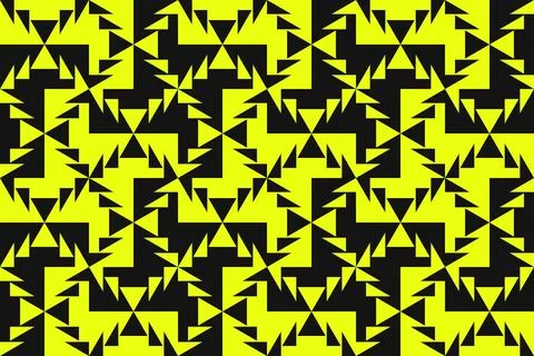 Triangle Shapes and Designs Yellow Colors Geometric Pattern Geometric Background Stockillustratie