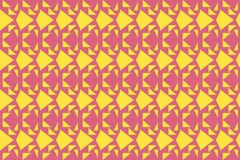 Triangle Shapes and Designs Yellow Colors Geometric Pattern Geometric Background Stock-Illustration