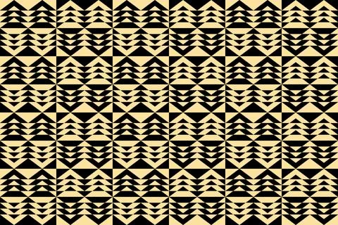 Triangle Shapes and Designs Yellow Colors Abstract Geometric Background 库存插图