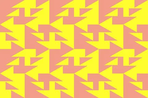 Triangle Shapes and Designs Yellow Colors Geometric Pattern Geometric Background Stock Illustration