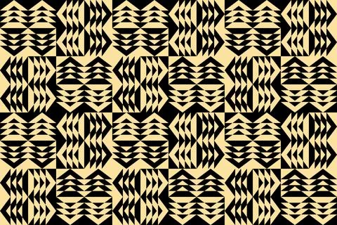 Triangle Shapes and Designs Yellow Colors Geometric Pattern Geometric Background Stock-Illustration