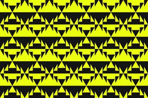 Triangle Shapes and Designs Yellow Colors Geometric Pattern Geometric Background Stock Illustration