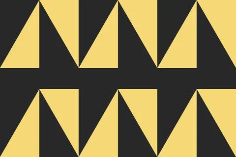 Triangle Shapes and Designs Yellow Colors Abstract Geometric Background Illustrazione stock