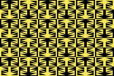 Triangle Shapes and Designs Yellow Colors Geometric Pattern Geometric Background Stock Illustration
