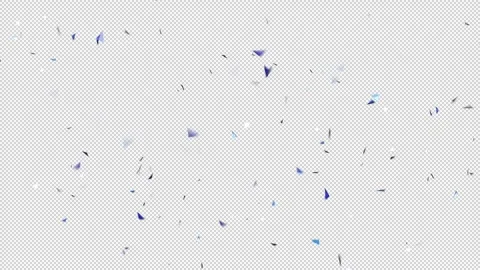 Triangle shapes floating on transparent background for overlay Stock Footage 335050039