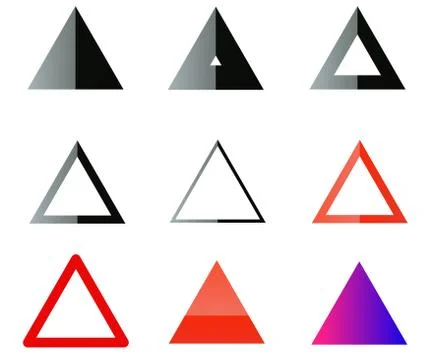 Triangle shapes illustration Stock Illustration