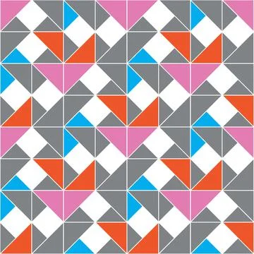 Triangle shapes in muted colors pattern 스톡 일러스트