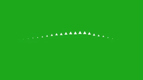 Triangle shapes wave effect on green screen background Stock Footage 282693044