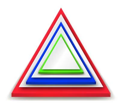 Triangle sign background Stock Illustration