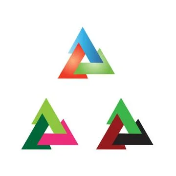 Triangle sign vector creative icon Stock Illustration