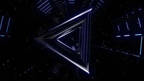 Triangle in space Stock Footage 241027853