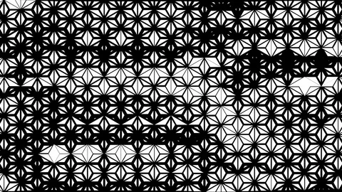 Triangle star grid ambient loop Stock Footage 75444666