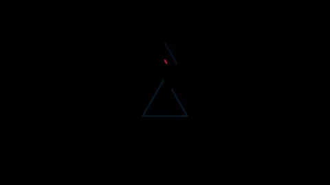 Triangle Stroke Shape animate symbols in composition and explosion Stock Footage 296408505