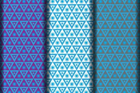 Triangle style vector eps seamless pattern design. Stock Illustration
