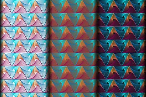 Triangle style vector eps seamless pattern design. Stock Illustration