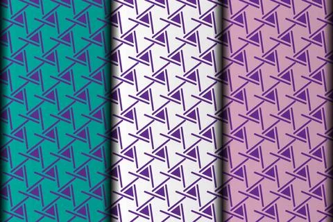 Triangle style vector eps seamless pattern design. Stock Illustration