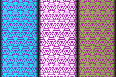 Triangle style vector eps seamless pattern design. Stock Illustration