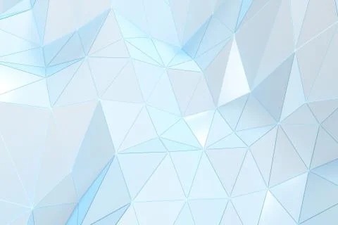 Triangle surface plane with structure lines, 3d rendering. 스톡 일러스트