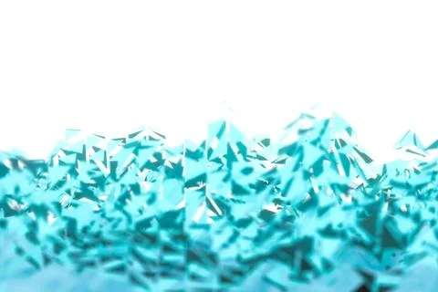 Triangle surface plane with structure lines, 3d rendering. 스톡 일러스트