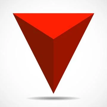 Triangle symbol isolated on white background. Vector illustration Stock Illustration