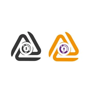 Triangle Symbol Vector Images logo design Stock Illustration