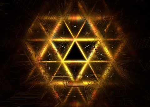 Triangle tech background Stock Illustration