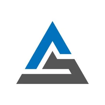 Triangle tech simple business icon logo. EPS 10 Illustrazione stock