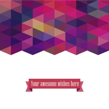 Triangle template background, triangle background, vector illustration with p Stock Illustration