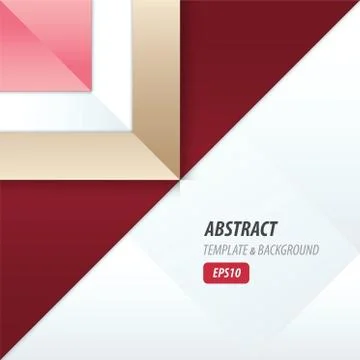 Triangle template vector pink, red, Brown Stock Illustration