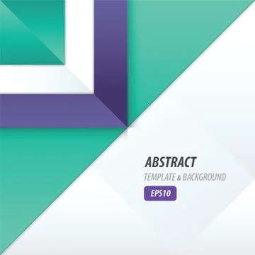 Triangle template vector Violet and Blue color Stock Illustration