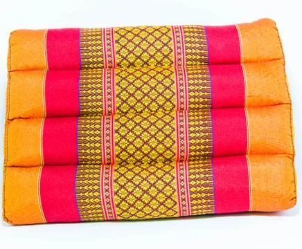 Triangle Thai backrest pillow isolated Stock-Fotos