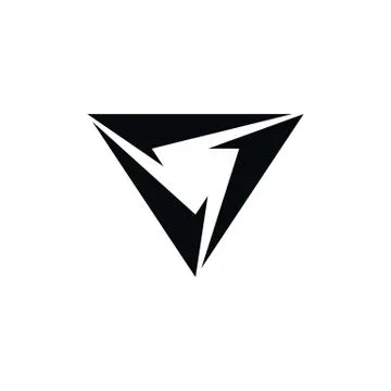 Triangle theme logo logotype art Stock Illustration