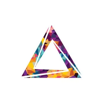 Triangle theme logo logotype Stock Illustration