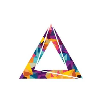 Triangle theme logo logotype Stock Illustration