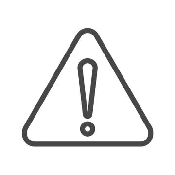 Triangle Thin Line Vector Icon 스톡 일러스트