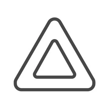 Triangle Thin Line Vector Icon 스톡 일러스트