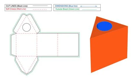 Triangle tissue box vector illustration, 3D render tissue box Stock Illustration