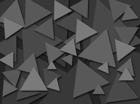 Triangle Tones Grey 3D Stock Illustration