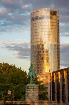 Triangle tower in Cologne Stock Photos