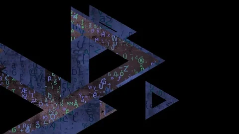 Triangle transition 24fps Stock Footage 71485113