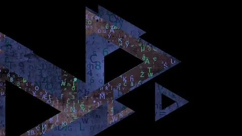 Triangle transition 25fps Stock Footage 71472610