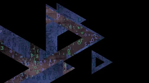 Triangle transition 30fps Stock Footage 71467330