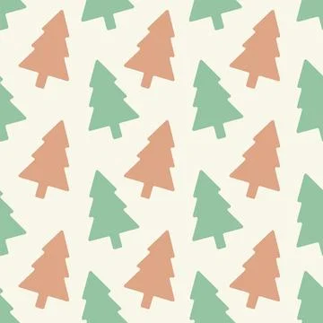 Triangle tree pattern, christmas backdrop. Graphic geometric green texture イラスト素材