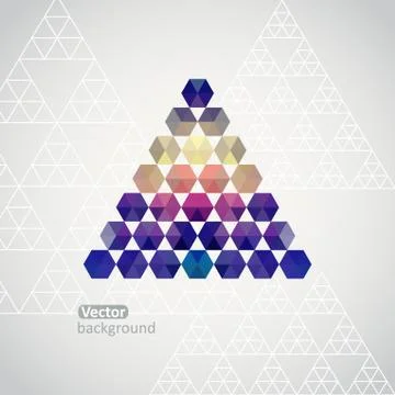 Triangle triangle background, vector illustration with plenty space for your  Stock Illustration