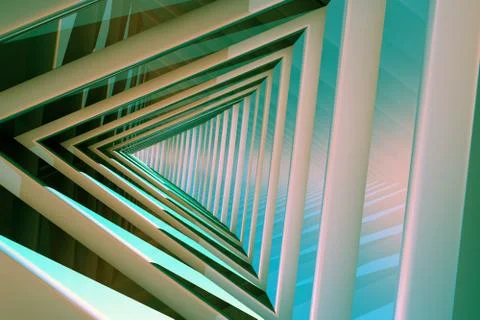 Triangle Tunnel Stock Illustration
