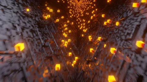 Triangle Tunnel Loop VJ Video stock 237071272