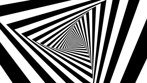 Triangle Twist Looping Animation Stock Footage 73341978