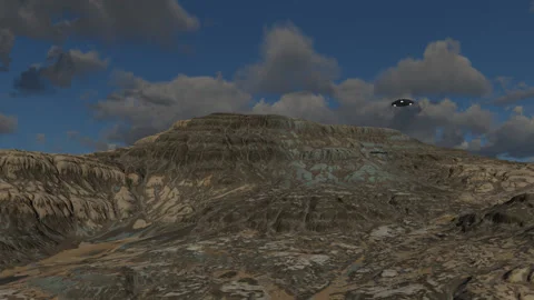 Triangle UFO Flyby Stock Footage 171022313