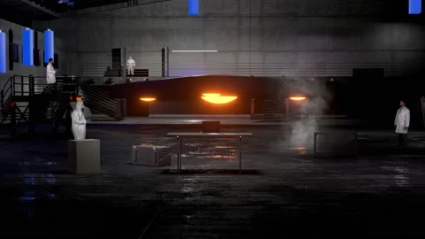 Triangle UFO in Hangar Stock Footage 197013023